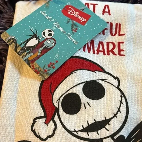 Disney the nightmare before christmas dish towels - Picture 2 of 3